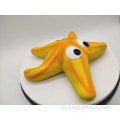 Juguete de mascota de la estrella del mar de látex chillido de látex